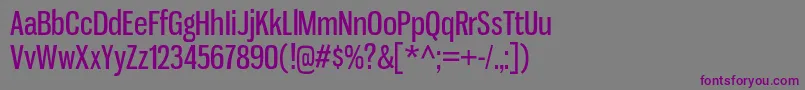 Шрифт GnuolaneRg – фиолетовые шрифты на сером фоне