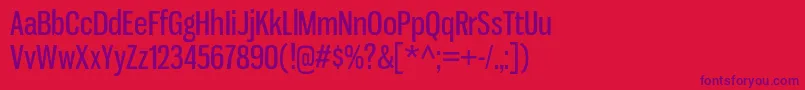 GnuolaneRg Font – Purple Fonts on Red Background