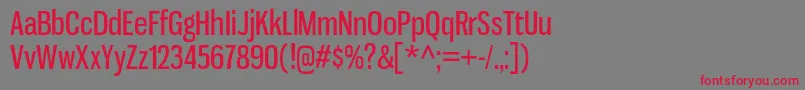 GnuolaneRg Font – Red Fonts on Gray Background