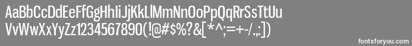 GnuolaneRg Font – White Fonts on Gray Background