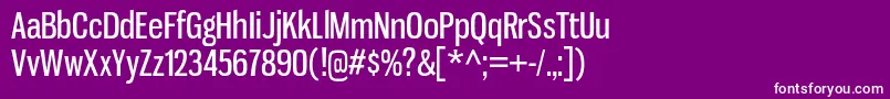 GnuolaneRg Font – White Fonts on Purple Background