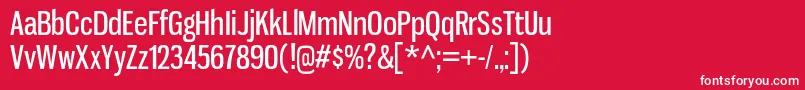 GnuolaneRg Font – White Fonts on Red Background