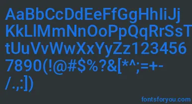 Nyetcond font – Blue Fonts On Black Background