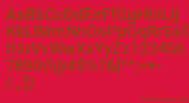 Nyetcond font – Brown Fonts On Red Background