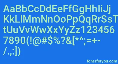 Nyetcond font – Green Fonts On Blue Background