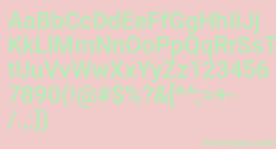 Nyetcond font – Green Fonts On Pink Background
