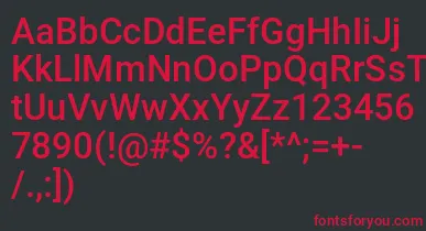 Nyetcond font – Red Fonts On Black Background
