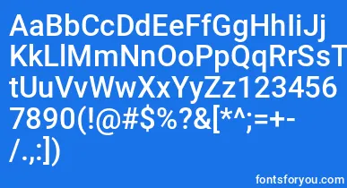Nyetcond font – White Fonts On Blue Background