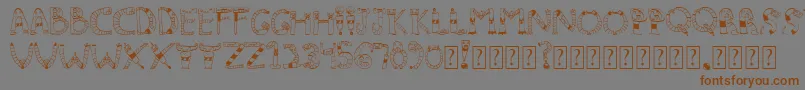 Clinkclank Font – Brown Fonts on Gray Background