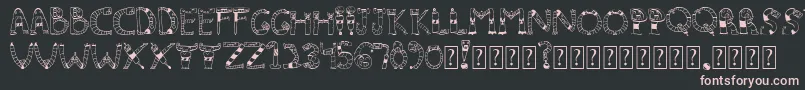 Clinkclank Font – Pink Fonts on Black Background