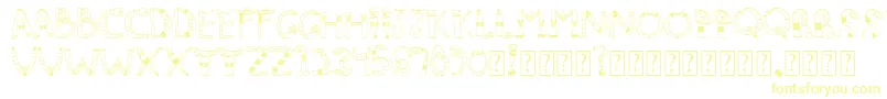 Clinkclank Font – Yellow Fonts on White Background