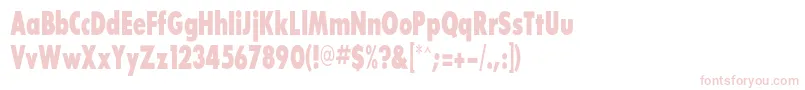 Sansserifexbflfcond Font – Pink Fonts on White Background
