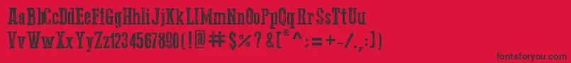 Go2OldWestern Font – Black Fonts on Red Background