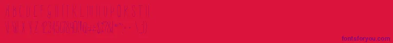 PerleDeRosee Font – Purple Fonts on Red Background