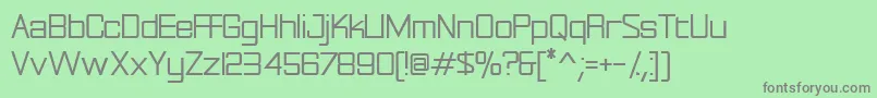 フォントRational ffy – 緑の背景に灰色の文字