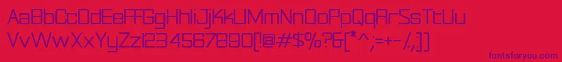 Rational ffy-Schriftart – Violette Schriften auf rotem Hintergrund