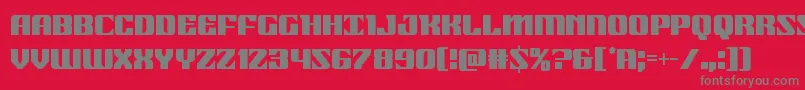 21gunsalutecond Font – Gray Fonts on Red Background