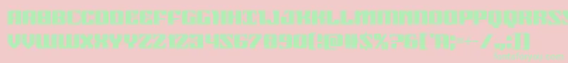 21gunsalutecond Font – Green Fonts on Pink Background