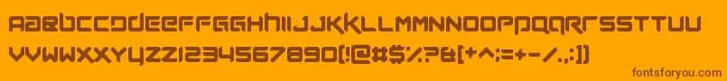 FutureNow Font – Brown Fonts on Orange Background