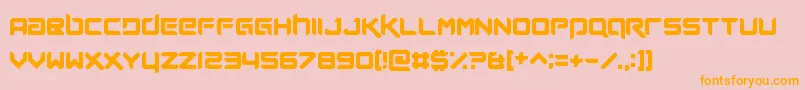 FutureNow Font – Orange Fonts on Pink Background