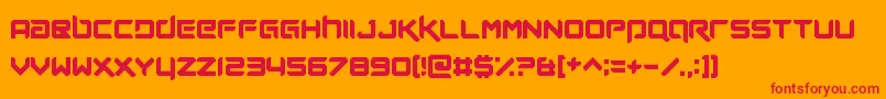FutureNow Font – Red Fonts on Orange Background