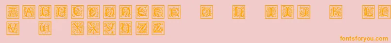 Petitfleurnormal Font – Orange Fonts on Pink Background
