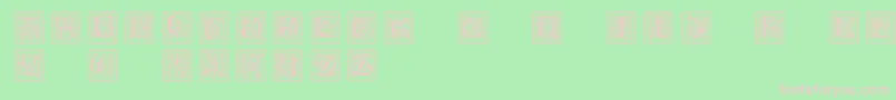 Petitfleurnormal Font – Pink Fonts on Green Background
