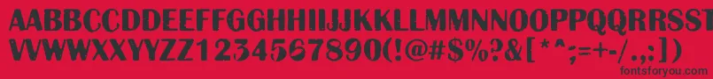 AAlbionicttlrgbt Font – Black Fonts on Red Background