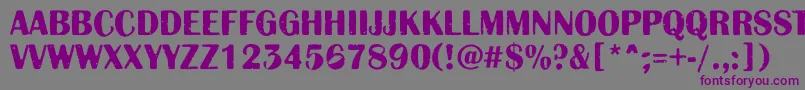 AAlbionicttlrgbt Font – Purple Fonts on Gray Background