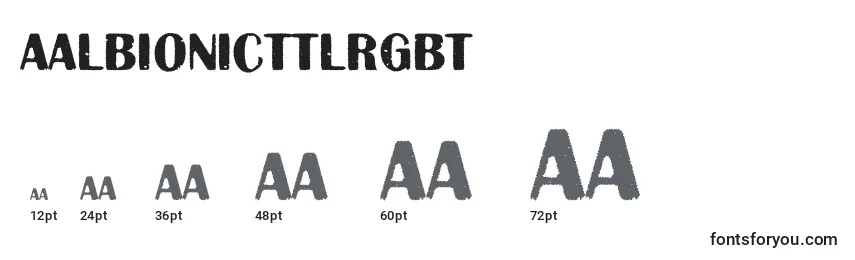 Размеры шрифта AAlbionicttlrgbt