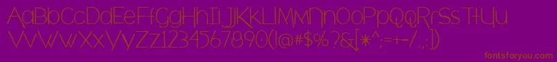 Шрифт CafРІBrewery2.0 – коричневые шрифты на фиолетовом фоне