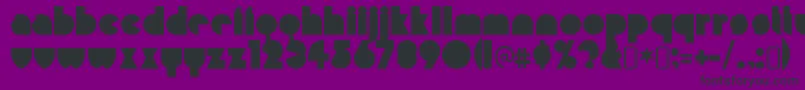 フォントMisirlouRegular – 紫の背景に黒い文字