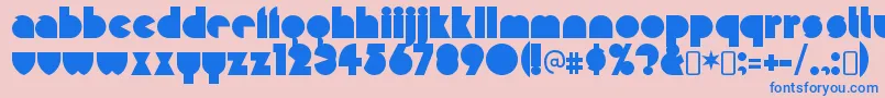 MisirlouRegular Font – Blue Fonts on Pink Background