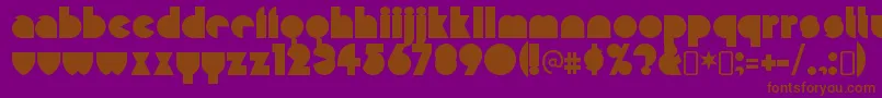 MisirlouRegular Font – Brown Fonts on Purple Background