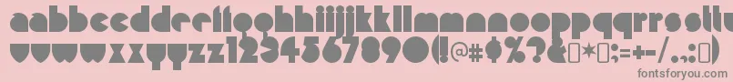 MisirlouRegular Font – Gray Fonts on Pink Background