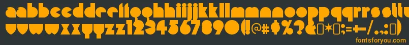 MisirlouRegular Font – Orange Fonts on Black Background