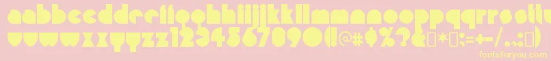 MisirlouRegular Font – Yellow Fonts on Pink Background