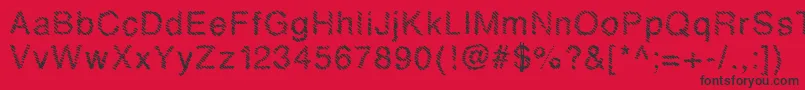 Mbhatch Font – Black Fonts on Red Background