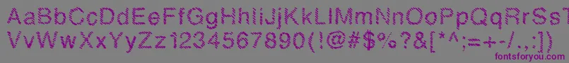 Mbhatch Font – Purple Fonts on Gray Background