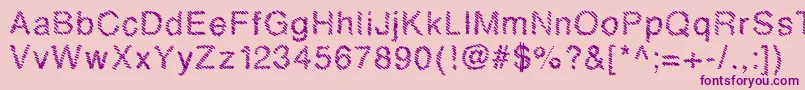 Mbhatch Font – Purple Fonts on Pink Background