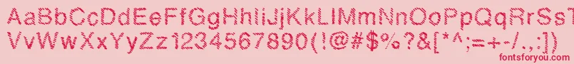 Mbhatch Font – Red Fonts on Pink Background