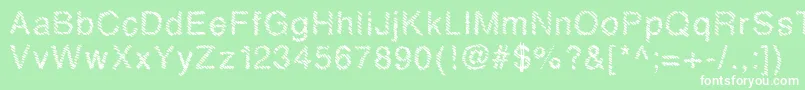 Mbhatch Font – White Fonts on Green Background