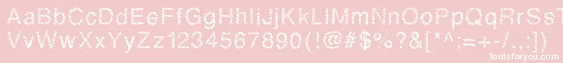 Mbhatch Font – White Fonts on Pink Background