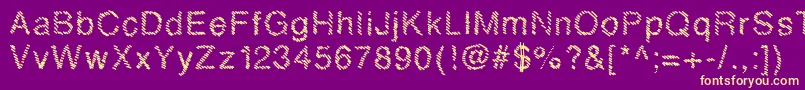 Mbhatch Font – Yellow Fonts on Purple Background