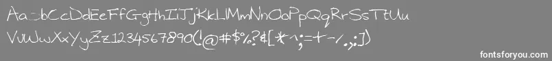Narinx Font – White Fonts on Gray Background