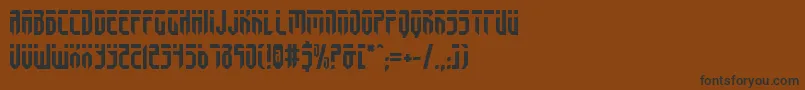 Шрифт Fedyralv2 – чёрные шрифты на коричневом фоне