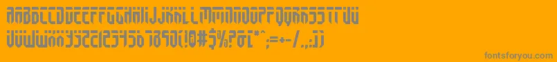 フォントFedyralv2 – オレンジの背景に灰色の文字