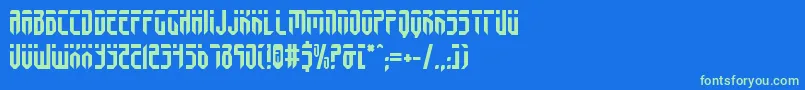 Fedyralv2 Font – Green Fonts on Blue Background