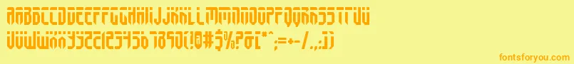Fedyralv2 Font – Orange Fonts on Yellow Background