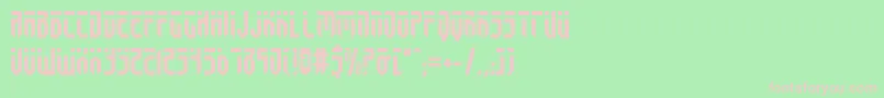 Fedyralv2 Font – Pink Fonts on Green Background